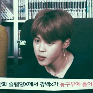 🌑 뭐지? kpop, jimin, bts, korean, entertainment whatsapp sticker