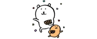 👑 cartoon, bear, cute, animal, kawaii telegram sticker
