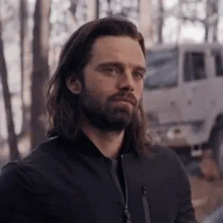 😐 Bucky Barnes Зимний Солдат, Баки Барнс, Marvel, Себастиан Стэн telegram sticker