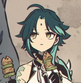 🌟 Xiao Genshin Impact Anime, Jogo, Genshin Impact, Xiao, Video game, Personagem, Adesivo telegram sticker