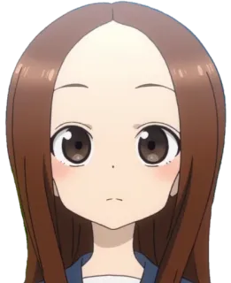 🙁 Takagi Teasing Master Takagi-san Anime, Garota, Desenho animado, Takagi, Provocação, Mestre telegram sticker