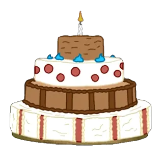 🎂 torta, compleanno, dolce, dessert telegram sticker