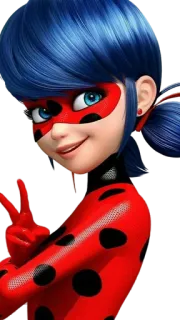 🐞 Ladybug Miraculous: Tales of Ladybug & Cat Noir 卡通, 瓢虫, 瓢虫少女, 英雄, 动画, 电视剧 whatsapp sticker