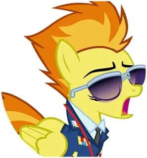 😴 My Little Pony pony, cartoon, sunglasses, animal, animation whatsapp sticker