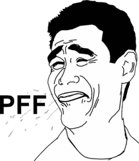 😂 PFF Meme, Rosto, Expressão, Nojo telegram sticker