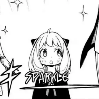 💞 Anya Forger Spy x Family SPARKLE Anime, Manga, Mignon, Paillettes, Forger, Anya, Spy x Family telegram sticker