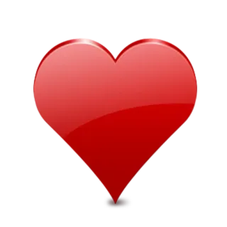 ❤ сердце, любовь, красный, символ, привязанность telegram sticker