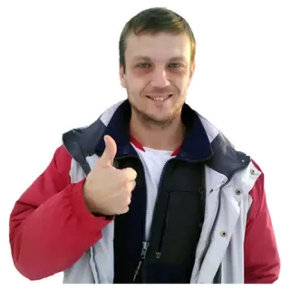 👍 Pulgar arriba, Hombre, Feliz, Positivo, Aprobación, Ok, Acuerdo whatsapp sticker