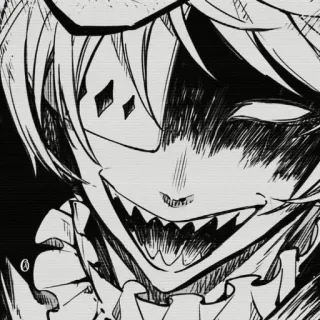 😡 creepy, evil, anime, manga, scary telegram sticker