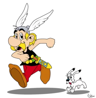 🏃 Asterix Asterix, Obelix, desenho animado, cão, quadrinhos, personagem whatsapp sticker