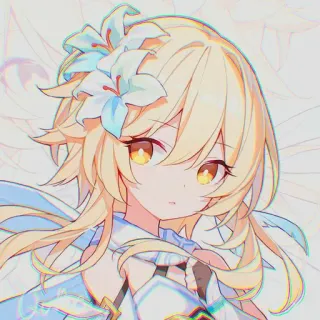 ⛸ Lumine Genshin Impact anime, girl, video game, lumine, genshin impact telegram sticker
