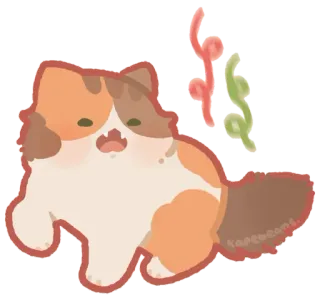 🐾 猫, かわいい, カワイイ, 動物, ステッカー, 漫画 telegram sticker