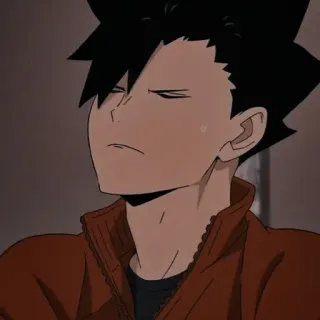 🌟 Kuroo Tetsurou Haikyuu anime, haikyuu, kuroo tetsurou, character telegram sticker
