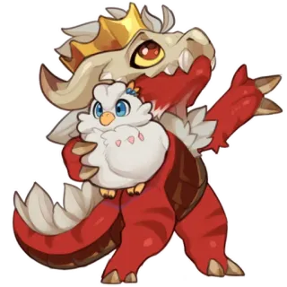 🐔 การ์ตูน, สติกเกอร์, สัตว์, น่ารัก, มังกร, นก telegram sticker