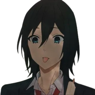 😛 Anime, Zunge, Charakter, Porträt telegram sticker