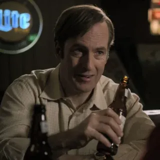 ⚖️ Saul Goodman Better Call Saul lawyer, drinking, alcohol, bar, tv show telegram sticker