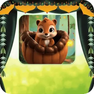 🐿 squirrel, cute, forest, animal, cartoon, nature telegram sticker