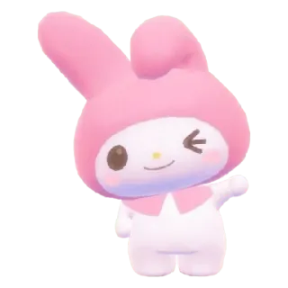 😀 My Melody My Melody, Sanrio, kawaii, dessin animé, mignon, rose, lapin telegram sticker
