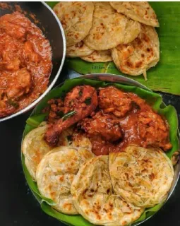 🤩 食べ物, パロッタ, 鶏肉, インド料理, 食事 telegram sticker