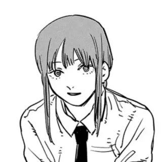 😀 Makima Chainsaw Man anime, manga, chainsaw man, makima, character telegram sticker