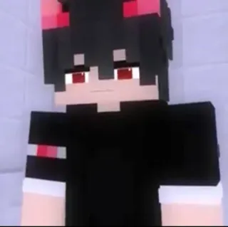 😕 minecraft, gatto, orecchie, avatar, videogioco telegram sticker