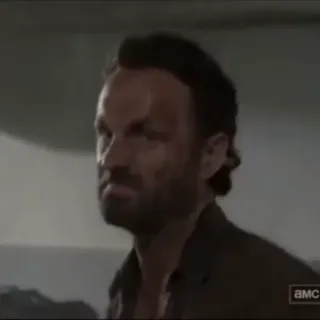 😒 Rick Grimes The Walking Dead rick grimes, the walking dead, amc, character, television, zombie apocalypse, tv series, zombie telegram sticker