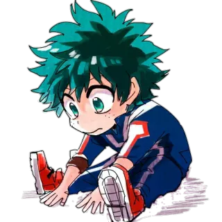😕 Izuku Midoriya My Hero Academia Anime, Manga, My Hero Academia, Izuku Midoriya, Deku, Personaggio whatsapp sticker