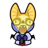 🤩 蝙蝠, 可爱, 动漫, 手电筒, 动物, 贴纸 telegram sticker