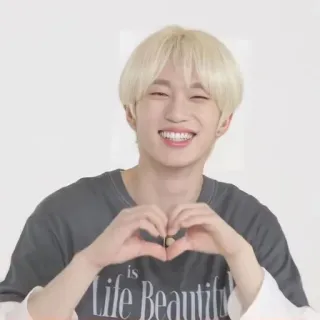 🌟 Life is Beautiful hart, koreaans, knap, liefde, glimlach telegram sticker