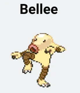 🆘 Bellee pokemon, makhluk, binatang, imut telegram sticker