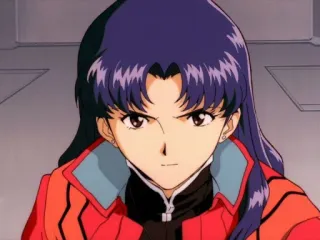 😠 Misato Katsuragi Neon Genesis Evangelion аниме, мисато, евагелион, персонаж whatsapp sticker