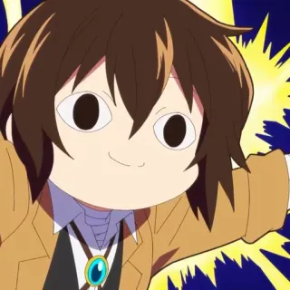 ☕️ Dazai Osamu Bungou Stray Dogs Аниме, Мультфильм, Дазай, Bungou Stray Dogs, Персонаж telegram sticker