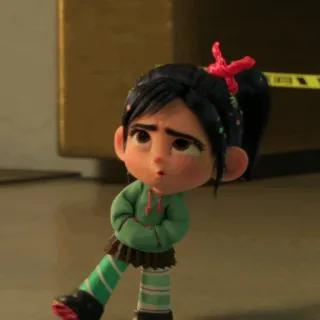 🥨 Vanellope Wreck-It Ralph desenho animado, personagem, animação, disney, vanellope, detona ralph whatsapp sticker