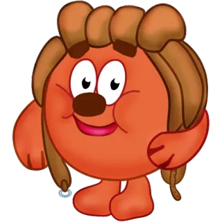 🐻 Chiko Smeshariki Dibujos animados, Personaje, Smeshariki, Divertido, Amigo, Piloto whatsapp sticker