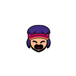 😁 Sandy Brawl Stars 荒野乱斗, 沙迪, 角色, 电子游戏, 手机游戏, 表情, 贴纸 telegram sticker