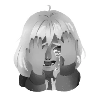 😭 ร้องไห้, เศร้า, น้ำตา, อารมณ์ whatsapp sticker
