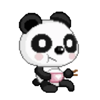🍙 panda, animal, cartoon, cute, kawaii, bear telegram sticker