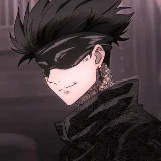 🖤 Satoru Gojo Jujutsu Kaisen Аниме, Манга, Годжо, Магическая битва, Персонаж telegram sticker
