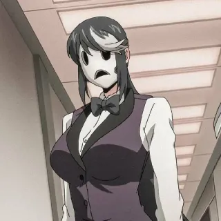 ☹ Sniper Mask High-Rise Invasion anime, mask, sniper, High-Rise Invasion, horror, mystery telegram sticker