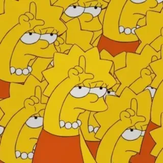 😑 Lisa Simpson The Simpsons lisa simpson, die simpsons, zeichentrickfigur whatsapp sticker