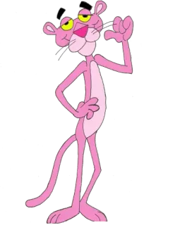 😳 Pink Panther cartone animato, rosa, pantera, animazione, personaggio telegram sticker