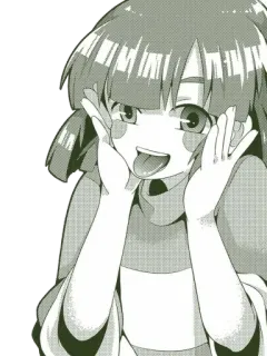 😛 anime, cartoon, girl, cute, tongue telegram sticker