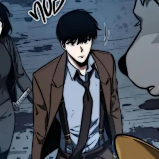 🗯 Anime, Hombre, Traje, Personaje, Drama coreano, Webtoon telegram sticker