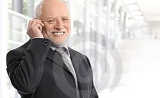 🤙 Hide the Pain Harold meme, Harold, stock photo, smiling, business telegram sticker