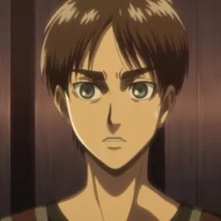 🦜 Eren Yeager Attack on Titan Anime, Personage, Eren, Attack on Titan telegram sticker