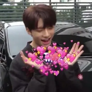 ❤️ corazones, amor, kpop, ídolo, lindo, cariño whatsapp sticker