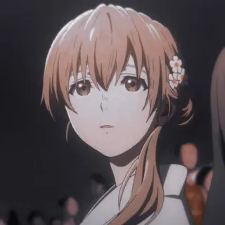 😮 Nishimiya Shoko A Silent Voice Anime, Dziewczyna, Postać, Wyraz, Portret, A Silent Voice, Nishimiya Shoko telegram sticker