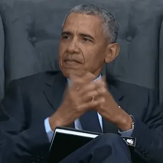 π€·ββ Barack Obama politico, presidente, governo, democratico, usa whatsapp sticker