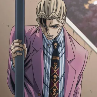 💥 Yoshikage Kira JoJo's Bizarre Adventure Anime, Manga, JoJo's Bizarre Adventure, Yoshikage Kira, Killer Queen, Villano whatsapp sticker