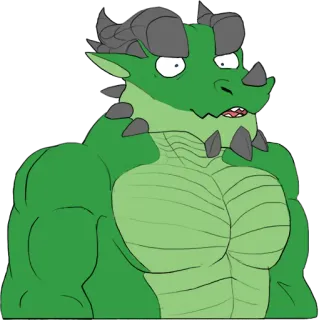 😓 Drache, Cartoon, Fantasy, Reptil, Monster telegram sticker